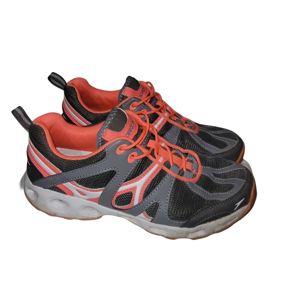 Speedo Hydro Comfort 4.0 Women's Grey And Orange Water Sport Sneakers 8